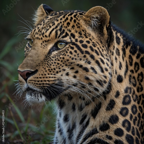 A stunning portrait of an Amur leopard with piercing eyes, highlighting the need for conservation efforts.