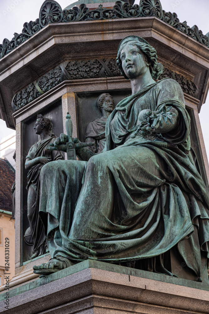 Statue of Kaiser Franz in the yard of Sisi museum, Vienna