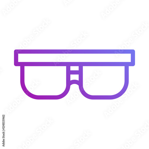Stylish Eye Glasses Frame Vector Icon Symbol