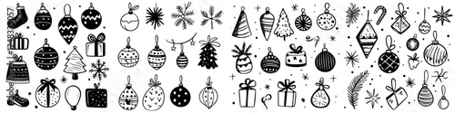 Various holiday decorations and festive elements create a cheerful atmosphere suitable for seasonal celebrations and gatherings