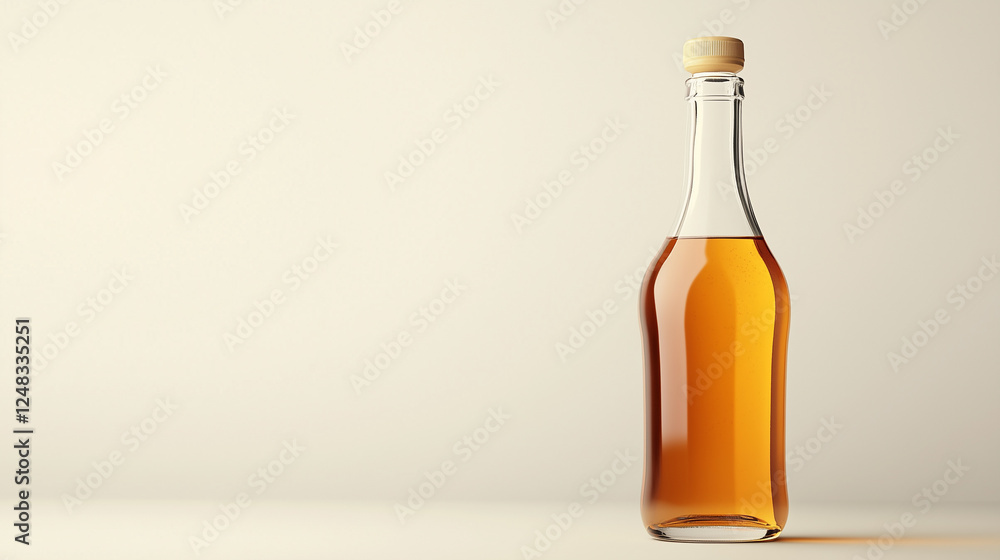 Apple cider vinegar on white background Apple cider vinegar on white background