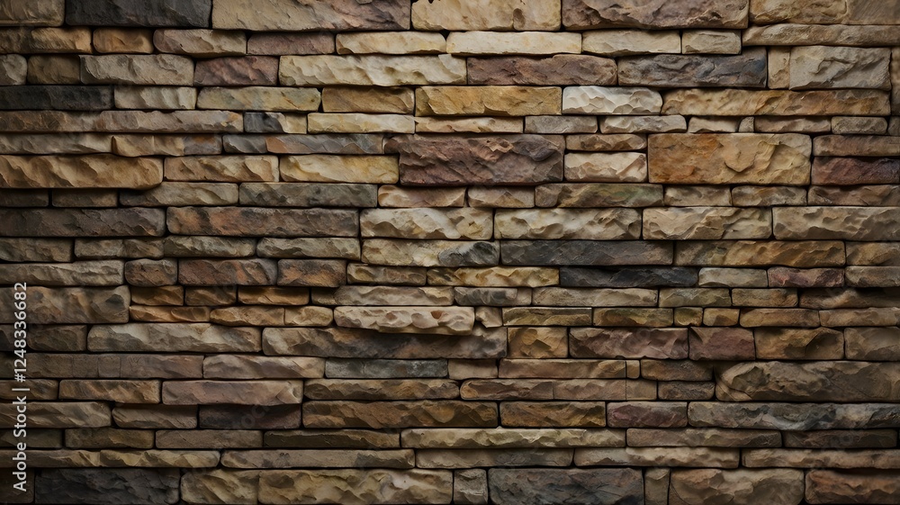 The old brick and stone wall texture reveals a rough, brown pattern of aged construction The old brick and stone wall texture reveals a rough, brown pattern of aged construction
