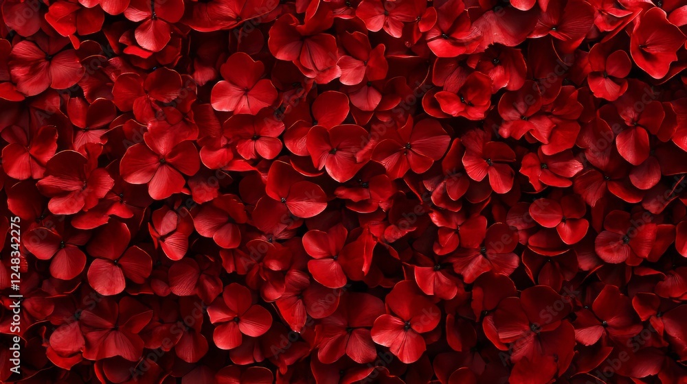 Abundance of delicate crimson flower petals Abundance of delicate crimson flower petals