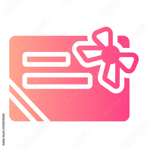 gift card gradient icon