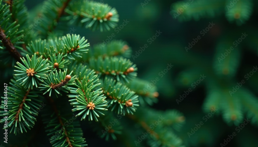 Deep green pine branches, abundant needles, festive backdrop, nature backdrop, nature background Deep green pine branches, abundant needles, festive backdrop, nature backdrop, nature background