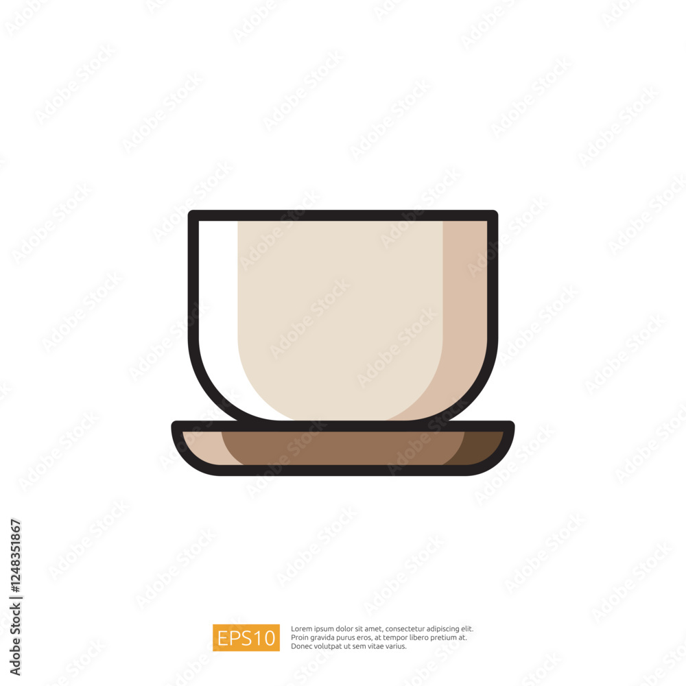 Elegant White Coffee Cup on Brown Saucer with Smooth Lines and Minimalist Design Ideal for Cozy Morning Moments in a Modern Kitchen Environment Elegant White Coffee Cup on Brown Saucer with Smooth Lines and Minimalist Design Ideal for Cozy Morning Moments in a Modern Kitchen Environment