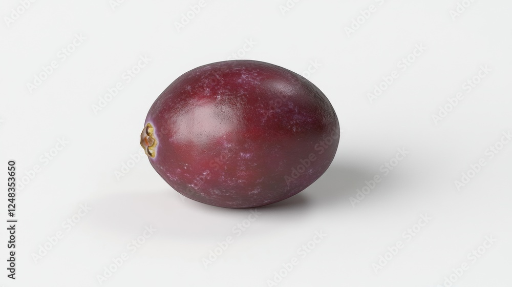 Fresh Purple Grape Isolated on a Clean White Background Fresh Purple Grape Isolated on a Clean White Background