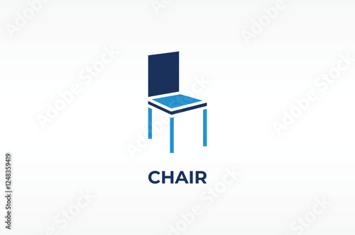 CHAIR vector, icon or logo sign isolated symbol illustration