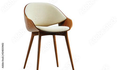 A wooden chair wrapped in textiles