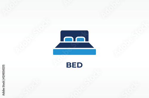 BED vector, icon or logo sign isolated symbol illustration