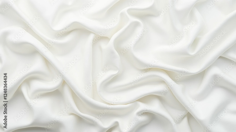 Fototapeta premium Luxurious Pearl White Satin Fabric Background
