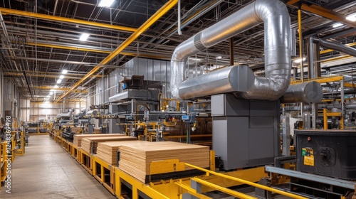 Industrial Wood Processing Factory Production Line