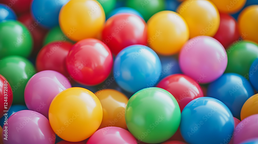 abstract colourful balls background 3d rendering illustration background