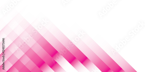 Abstract geometric white and pink color background with straight lines. Vector illustration.