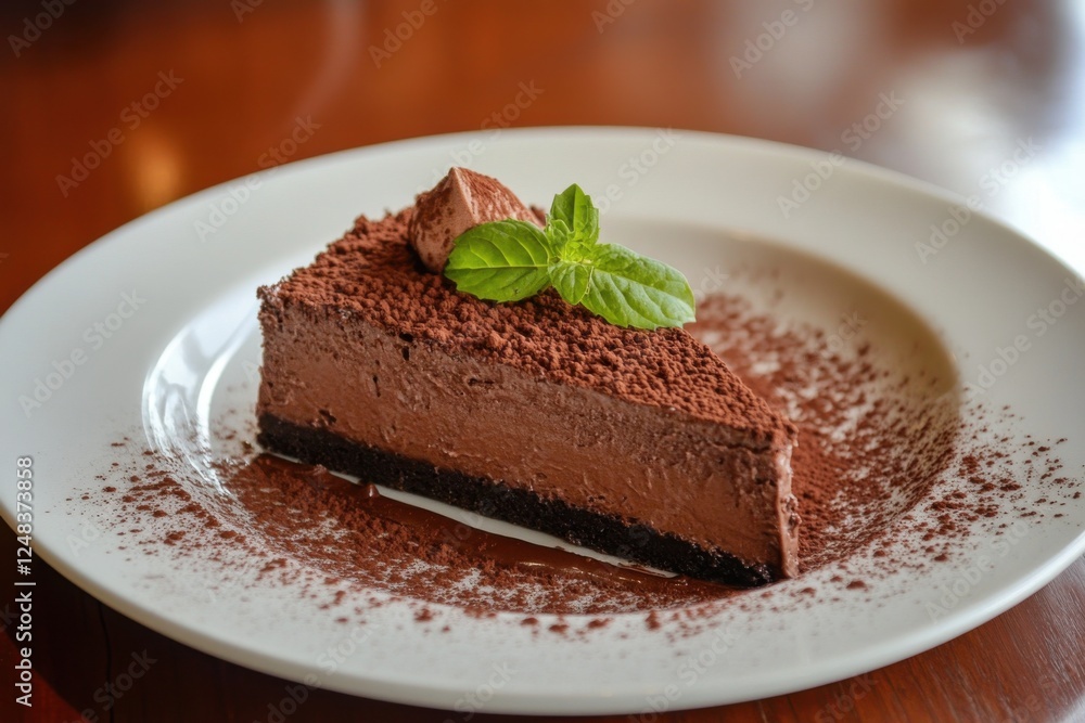 Creamy Chocolate Dessert with Cocoa Dusting Creamy Chocolate Dessert with Cocoa Dusting