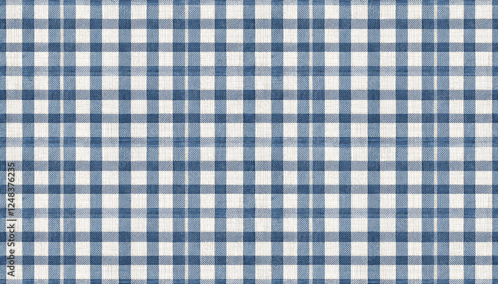 Gingham seamless pattern fabric, checkered Gingham seamless pattern fabric, checkered