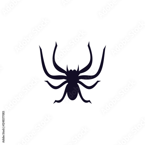 spider icon flat design logo