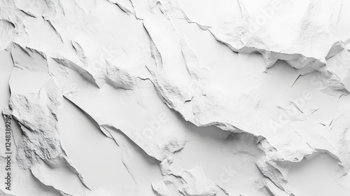 Fototapeta Naklejka Na Ścianę i Meble -  white concrete wall background 3d render illustration