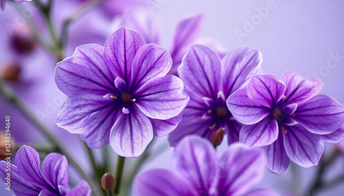 a bunch of purple flowers on a purple background, Light purple violet pansies, perfect for home decor or event styling, created with generative ai