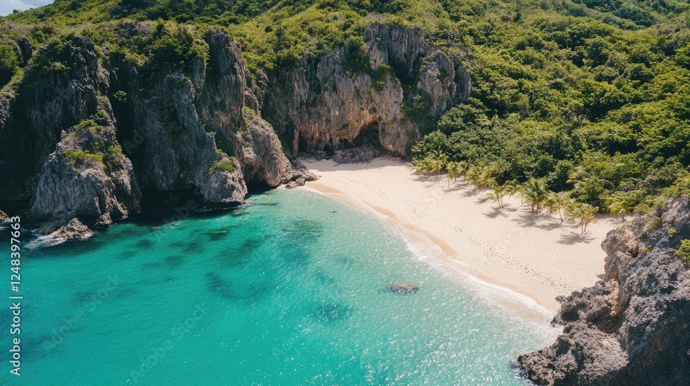 Secluded Cove Beach Tropical Paradise Island Getaway Secluded Cove Beach Tropical Paradise Island Getaway