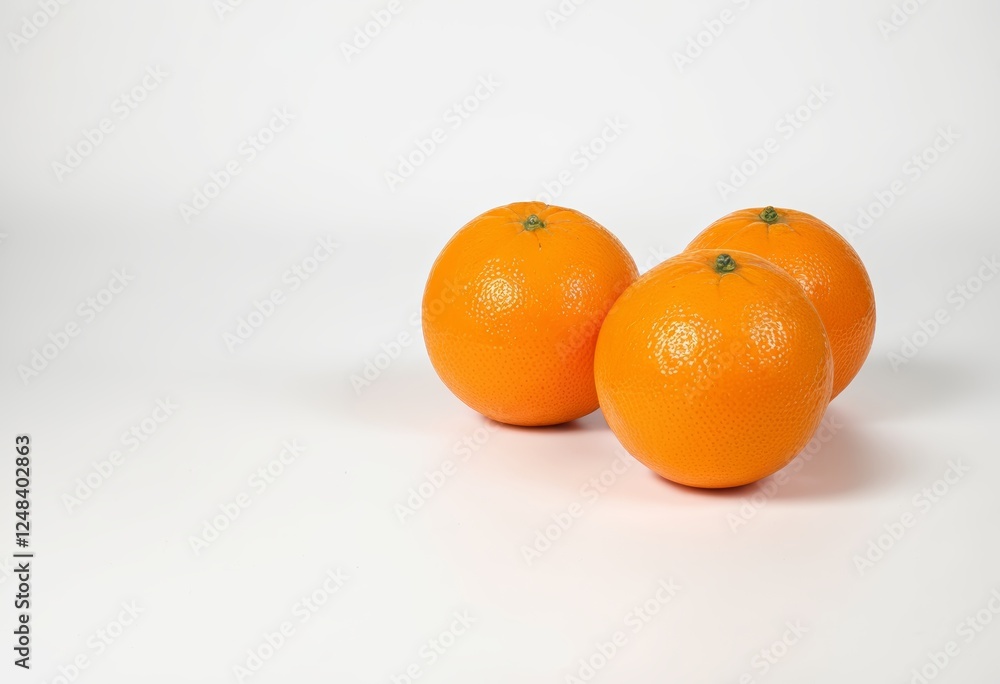 Close up of three Nadokot oranges oranges in a photo studio Close up of three Nadokot oranges oranges in a photo studio