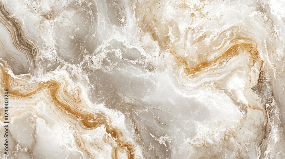 Obraz premium Soft neutral abstract marble with fluid swirls, perfect for an elegant background that adds depth and luxury to modern design projects
