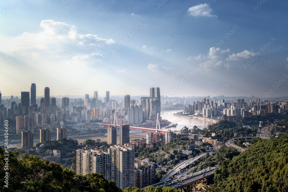 Obraz premium aerial view of chongqing,china