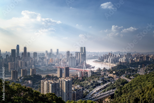 aerial view of chongqing,china