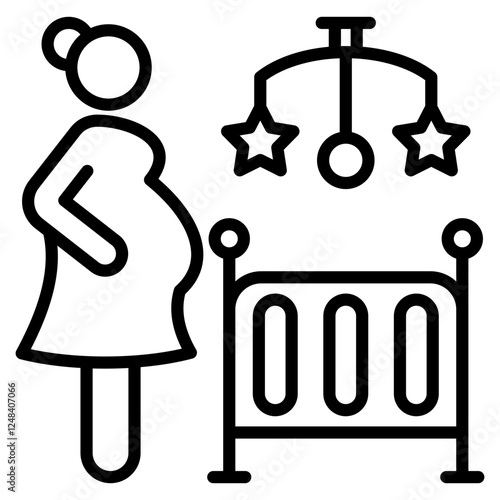 pregnant single icon