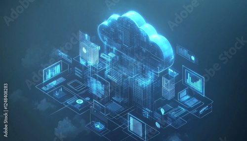 Cybersecurity background Illustration.