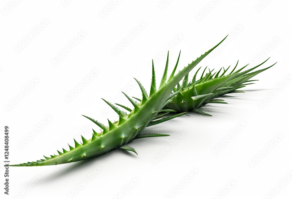 Naklejka premium Aloe plants isolated on a white background