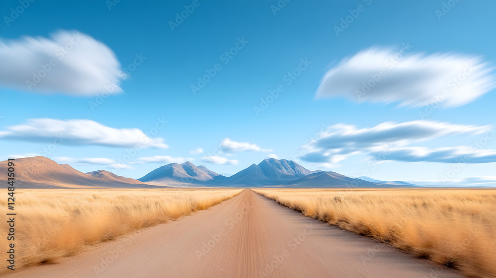 Fototapeta premium Arid landscape in the Namaqualand region of South Africa