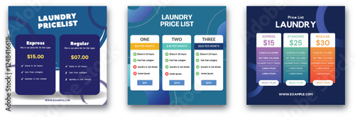 Detailed Laundry Service Pricing List with Varied Packages and Benefits