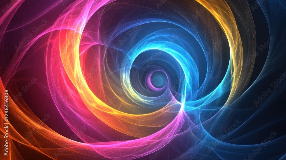 Abstract swirling colorful light patterns design Abstract swirling colorful light patterns design
