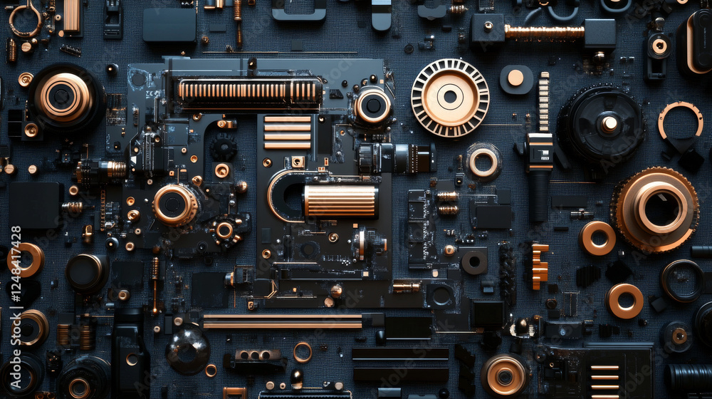 futuristic computer surface hardware technology object background 3d render illustration wallpaper futuristic computer surface hardware technology object background 3d render illustration wallpaper
