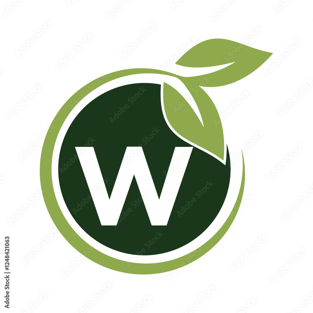 Nature Logo combine with letter W vector template Nature Logo combine with letter W vector template