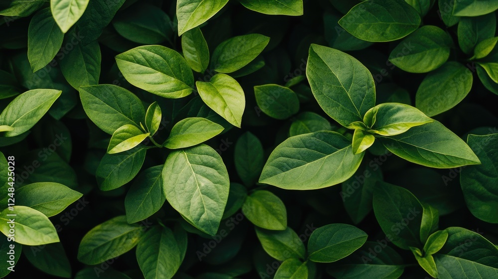 Lush Green Leaves Natural Background Texture Lush Green Leaves Natural Background Texture