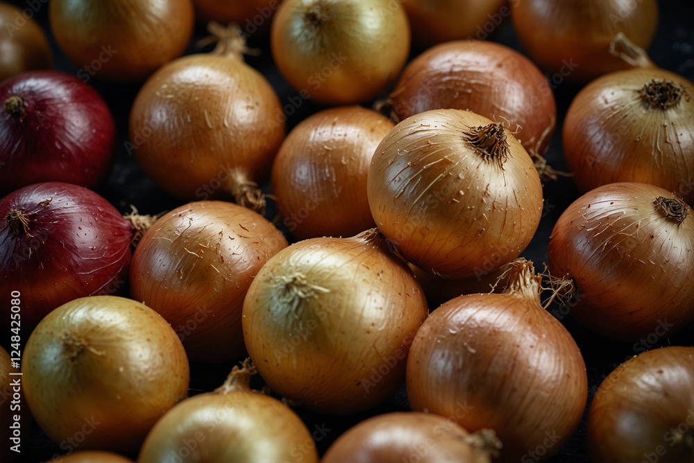 Fresh, whole and sliced onions. Versatile ingredient for culinary projects, recipes & food photography Fresh, whole and sliced onions. Versatile ingredient for culinary projects, recipes & food photography