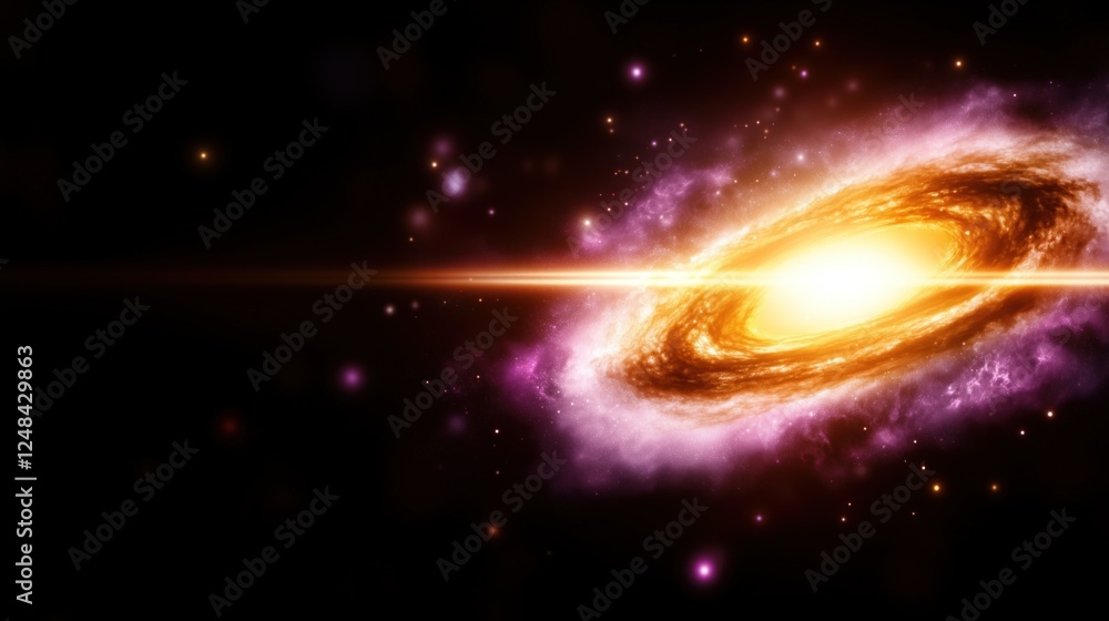 brilliant galaxy features a glowing core surrounded by swirling clouds of gas and dust. Stars sparkle in the darkness, creating a breathtaking view of the universe during the night brilliant galaxy features a glowing core surrounded by swirling clouds of gas and dust. Stars sparkle in the darkness, creating a breathtaking view of the universe during the night