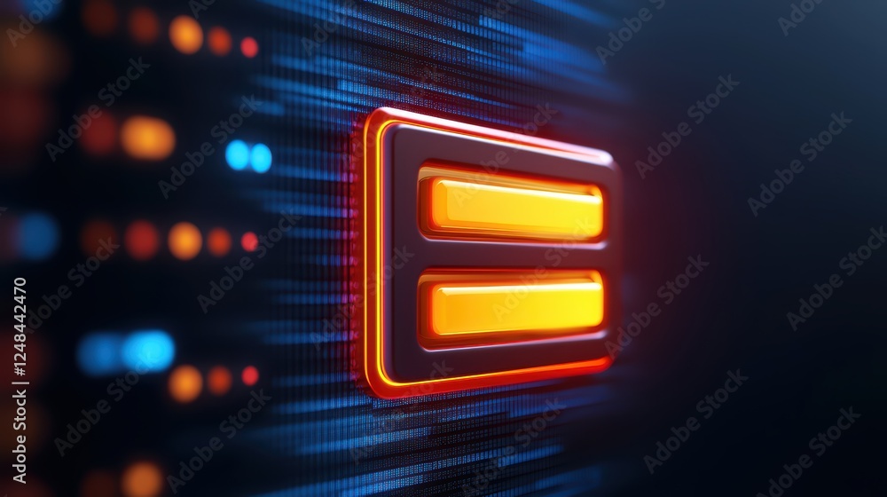 Bright Abstract Digital Background with Neon Shapes and Patterns Bright Abstract Digital Background with Neon Shapes and Patterns