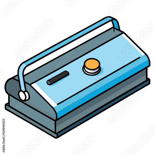 Vacuum Sealer icon in blue and gray design