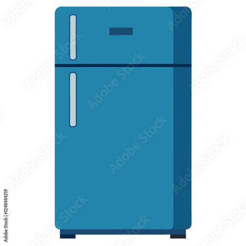 Refrigerator icon. Fridge household appliances and electronic theme. Isolated design. Vector illustration