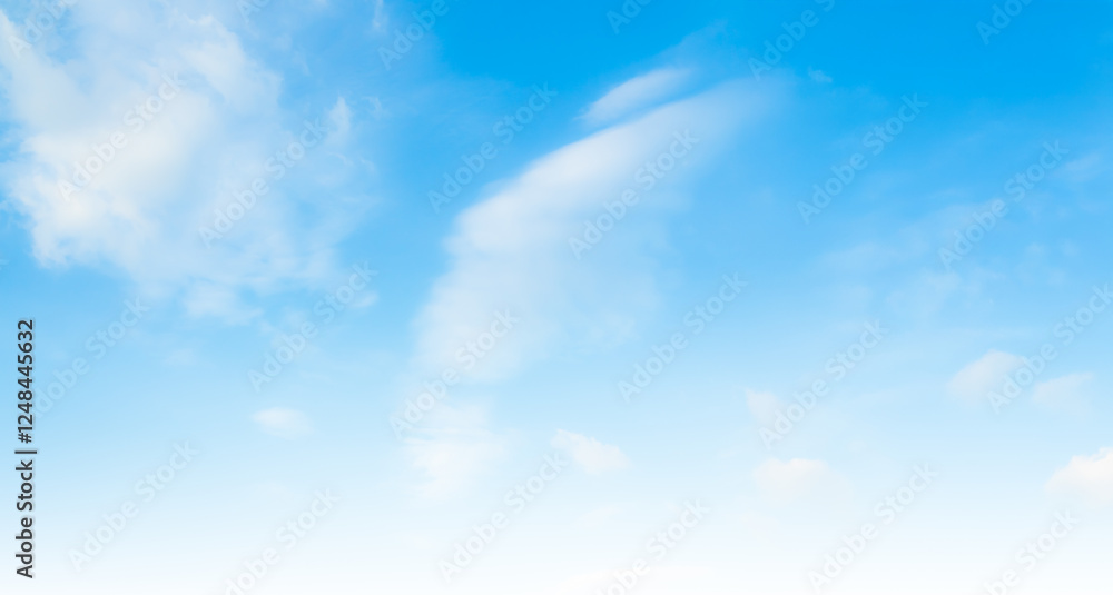 Obraz premium Sky cloud background blue skyline summer white cloudy clear nature spring winter landscape weather sunshine horizon air light eco system wallpaper environment suny pattern backdrop fluffy season.