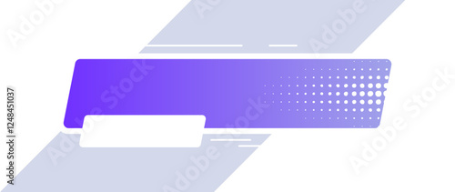 Futuristic lower third interface illustration. Video overlay element.