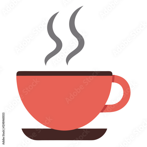 This is a tea cup vector design with illustration.cup icon,vector cup,