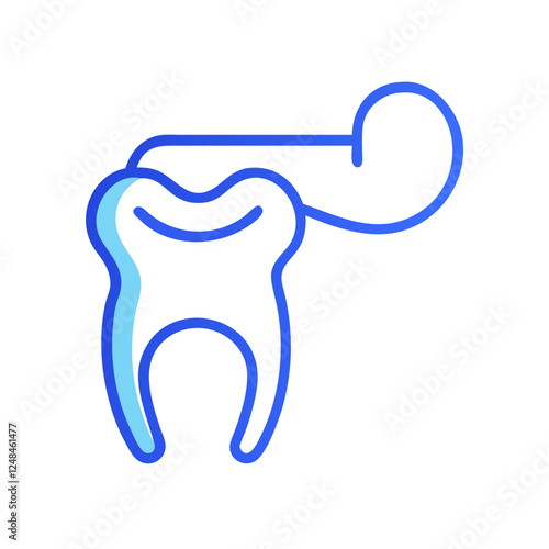 Dental Floss Icon representing oral hygiene care