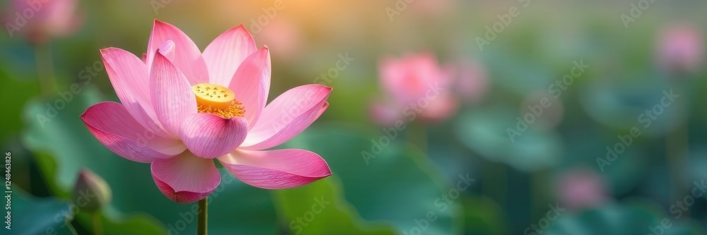 Delicate dried lotus seed pods on a serene floral background, flower, plant Delicate dried lotus seed pods on a serene floral background, flower, plant