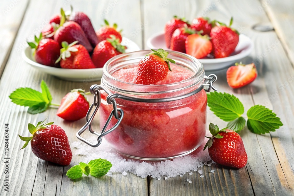Strawberry Sugar Scrub Jar: Spa-Like Indulgence for Radiant Skin Strawberry Sugar Scrub Jar: Spa-Like Indulgence for Radiant Skin
