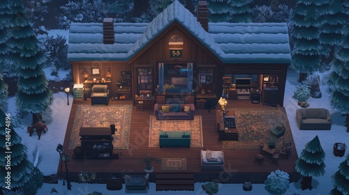 A cozy and functional house layout ensuring a smooth room flow.