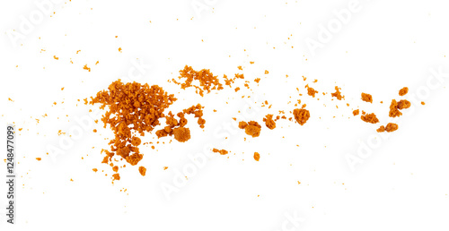 Foto a cookie crumbs flying, pile of cake, cookies flying,  isolated on a transparent